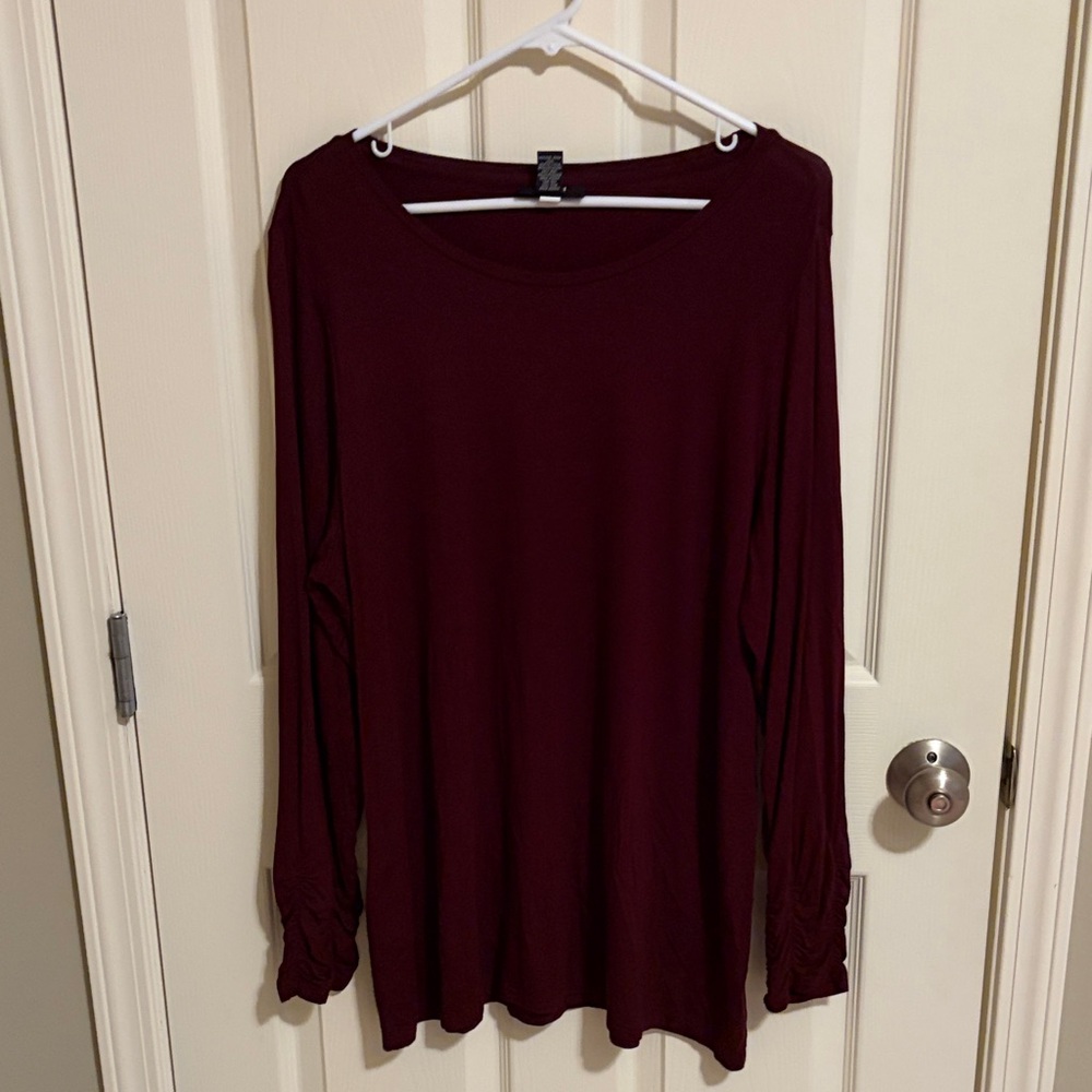 Alfani Elegant Burgundy Women's Top